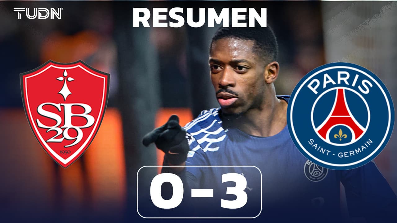 Resumen l PSG aplasta de visita al Brest con actuación celestial de Dembélé