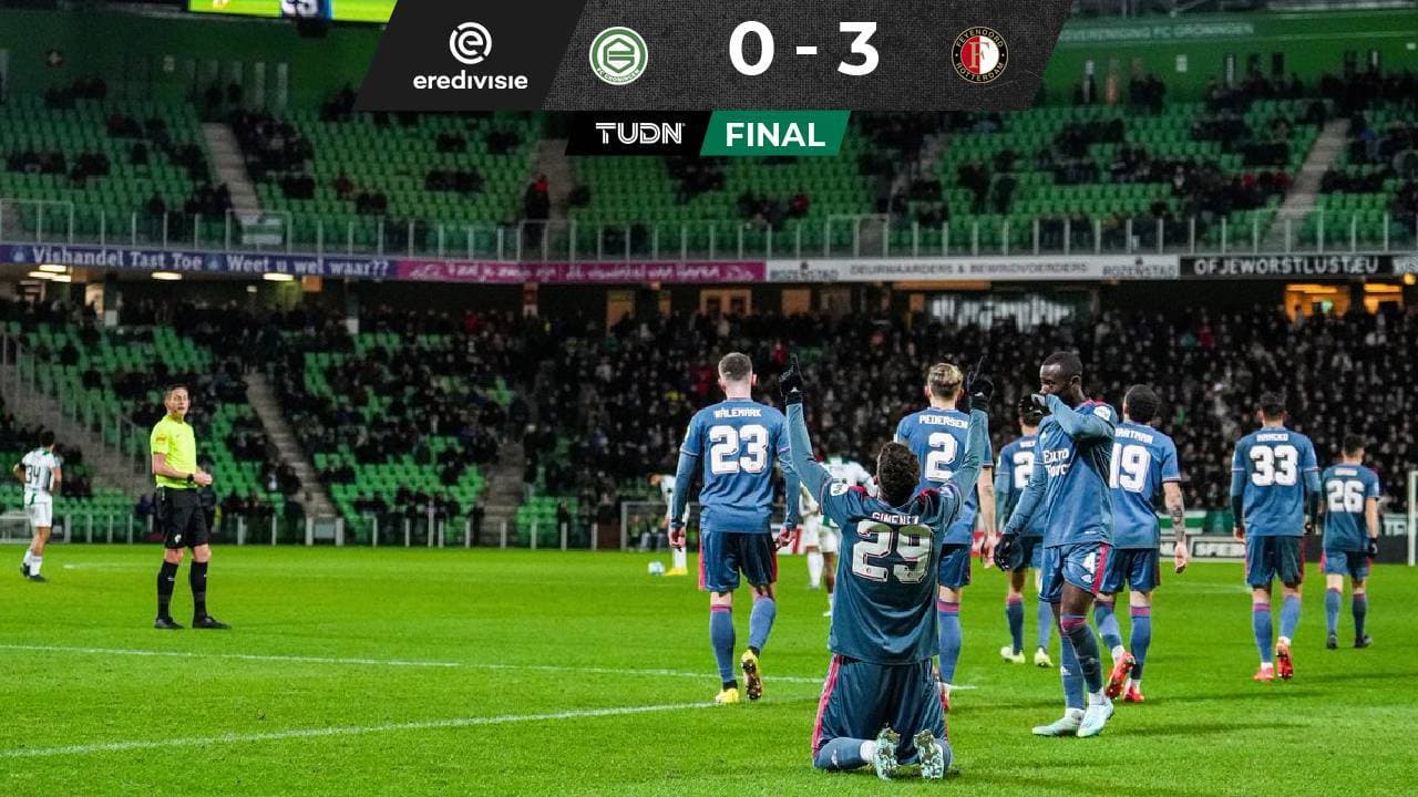 Santiago Giménez anota en la goleada del Feyenoord 