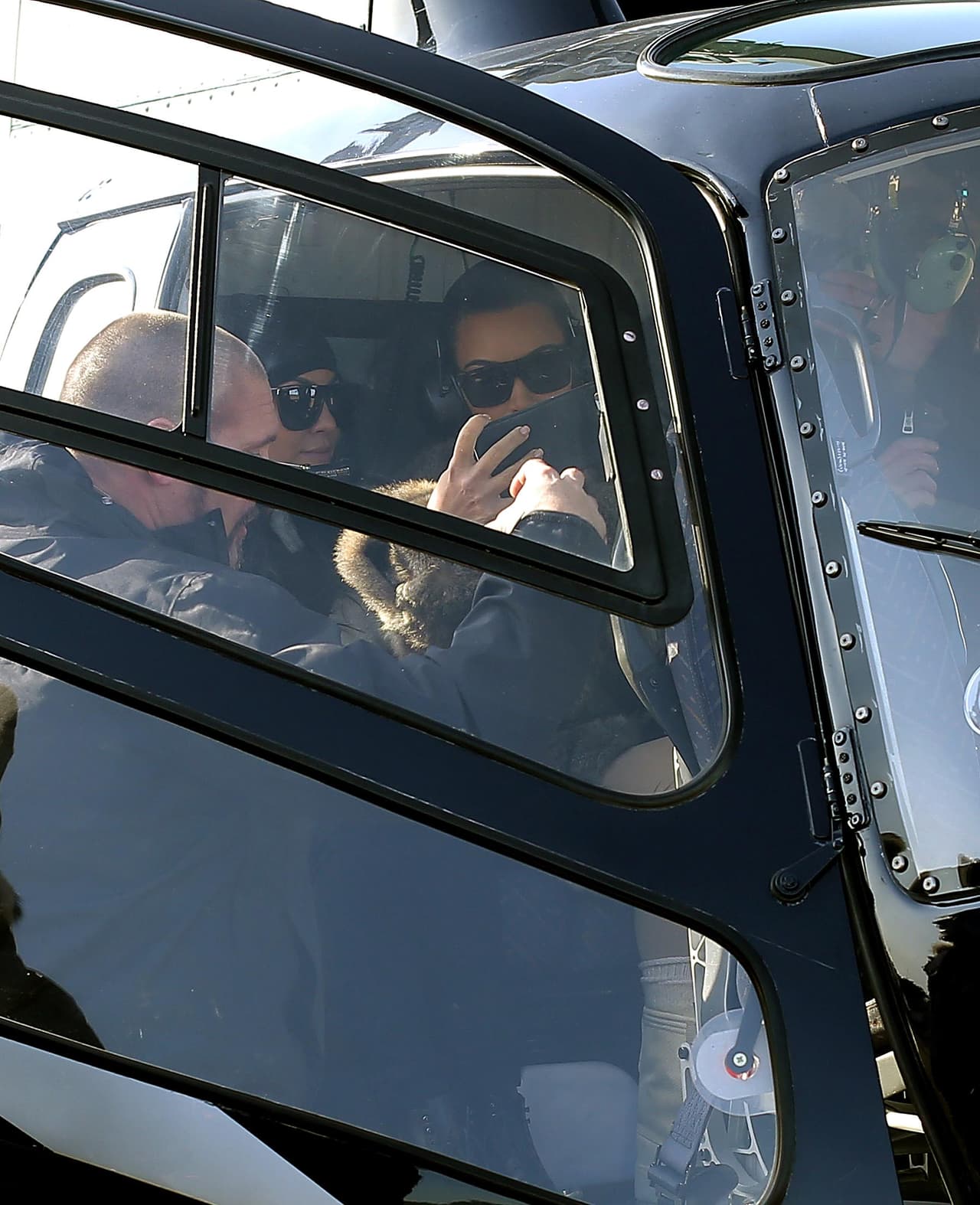 Ni el susto les evitó tomarse una selfie.