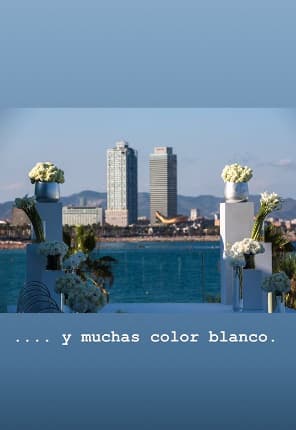 La decoración antes de la ceremonia.