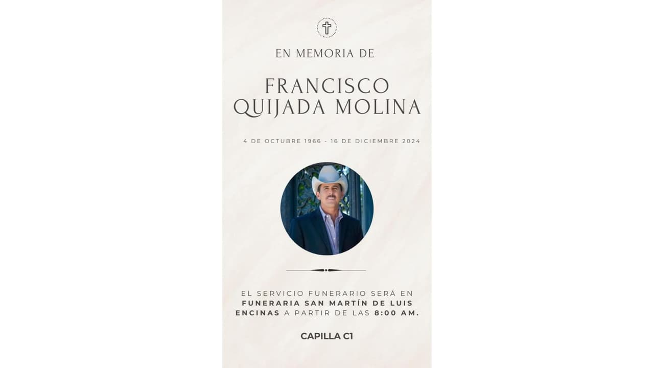 El padre de 'Pancholín' murió el 16 de diciembre de 2024.