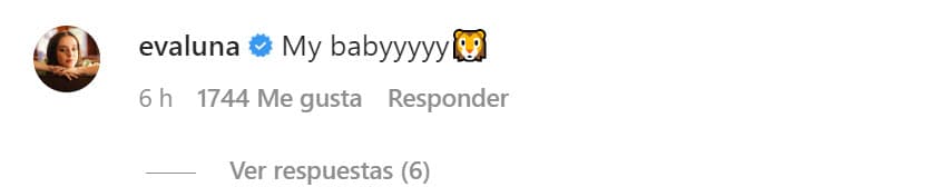 "My baby", escribió Evaluna para darle la bienvenida a su sobrino. 
<br>