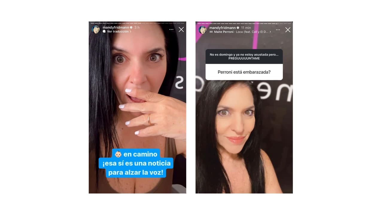 Mandy Fridmann habría confirmado segundo embarazo de Maite Perroni.