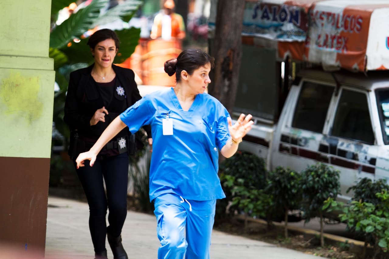 La teniente Mónica la descubrió y comenzó una larga persecución.