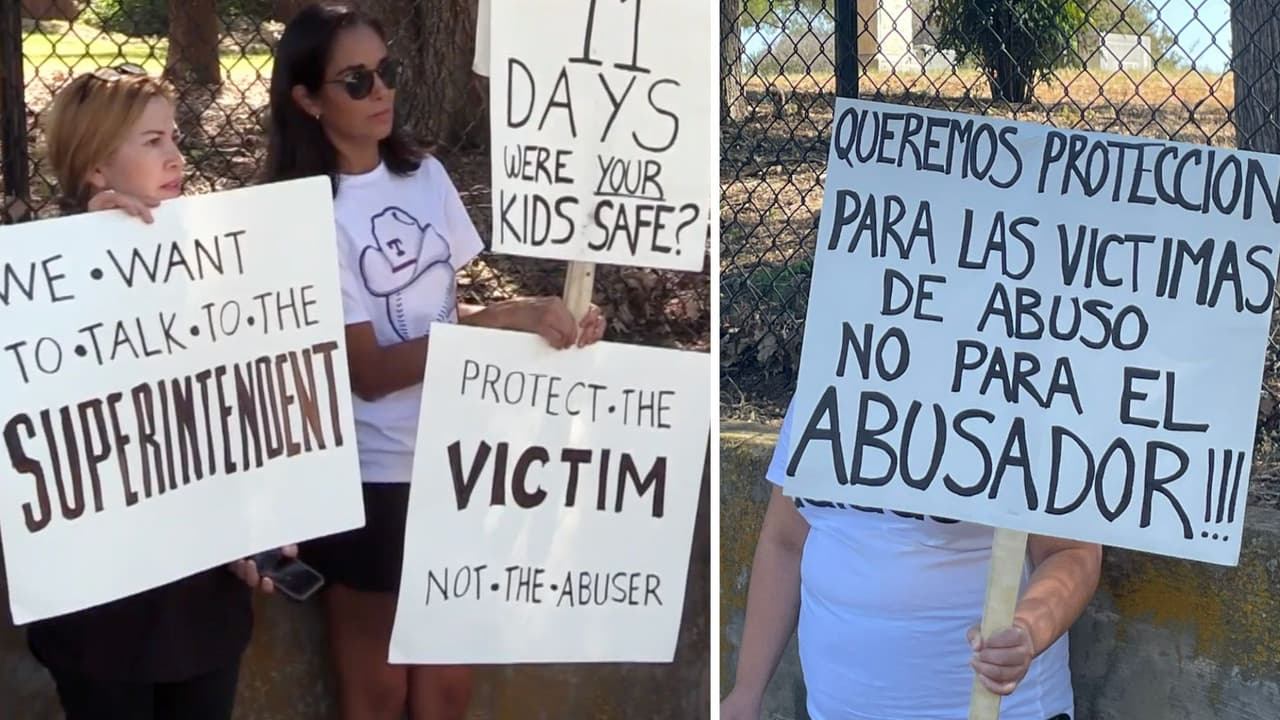 “Protección a las víctimas; no al abusador”: protestan por abuso sexual de un niño a otro en primaria de Grapevine