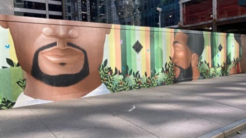 Durante el verano, una serie de protestas de BLM se llevaron a cabo en la ciudad de Nueva York después de la muerte de George Floyd en manos de la policía.