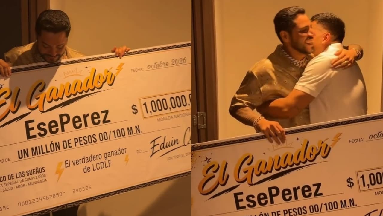 ¡Eduin Caz regala un millón de pesos a Ese Pérez!