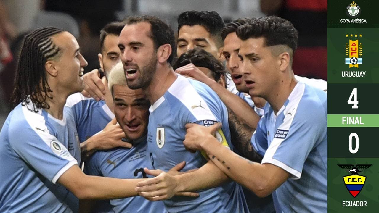 Uruguay  apabulló a un pobre Ecuador en el debut de Copa América