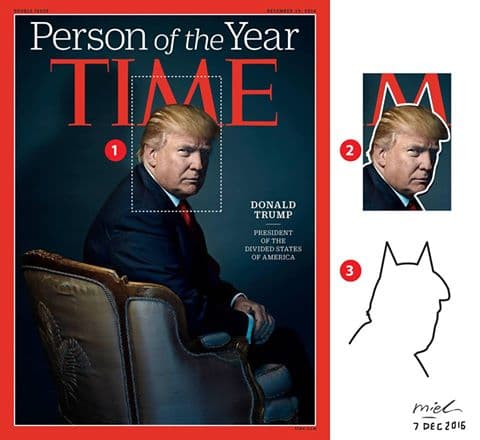 Los cuernos y otros detalles 'misteriosos' de la portada de Trump en la revista Time
