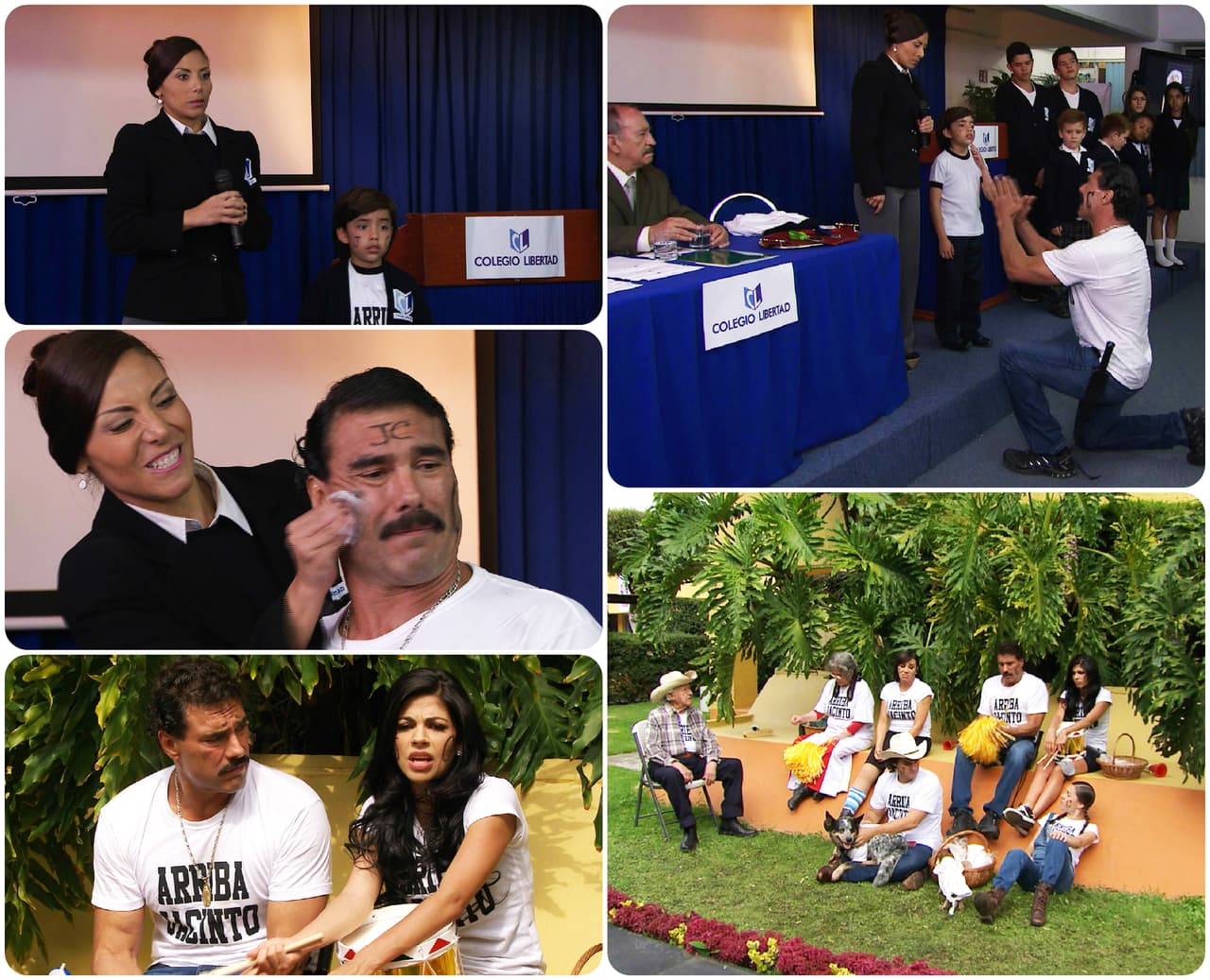 Pero la directora los sacó del lugar para que no hicieran ruido durante el concurso.