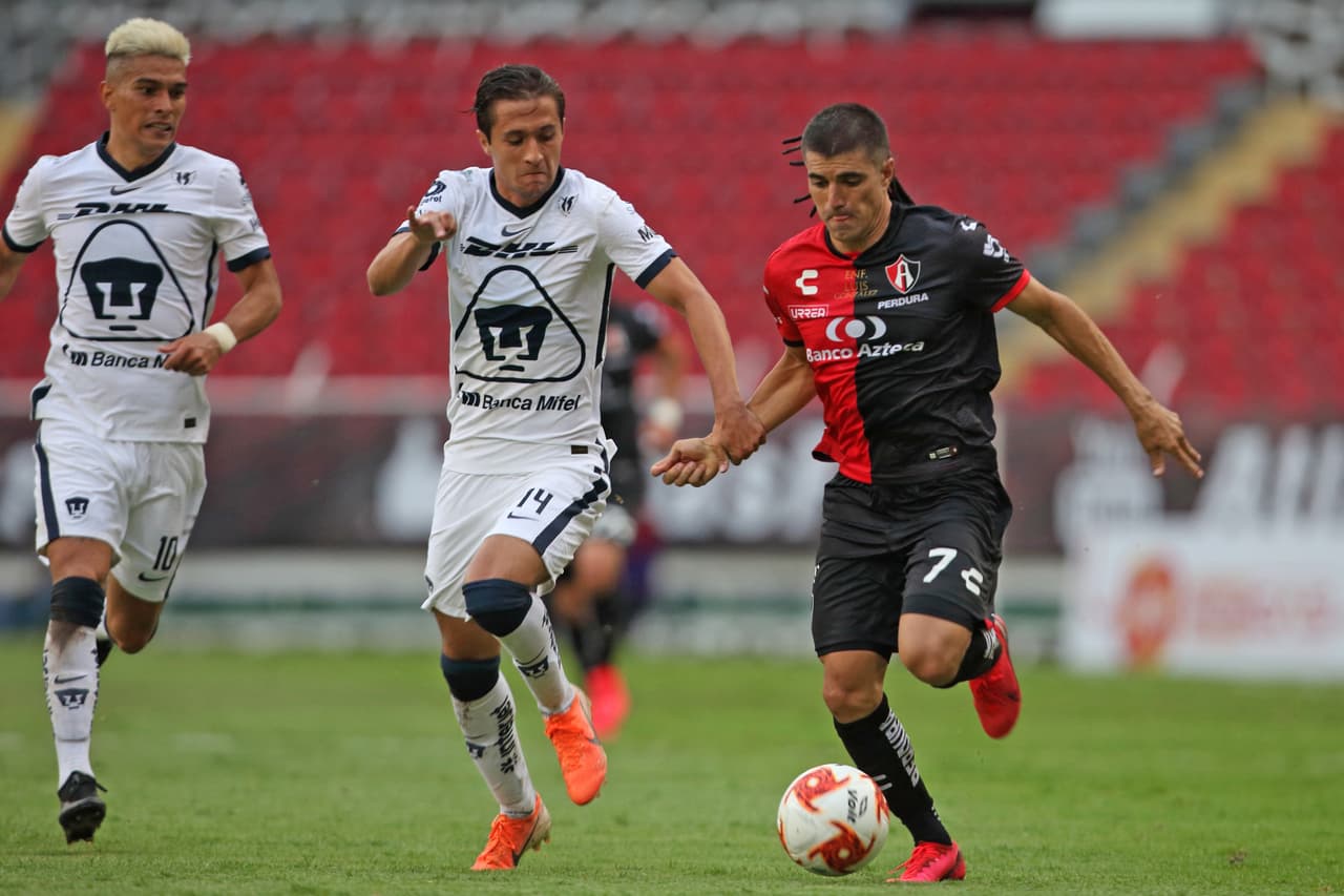 Con doblete de Juan Igancio Dinenno, los Pumas continúan con su racha perfecta en el Guard1anes 2020 de la Liga BBVA MX.