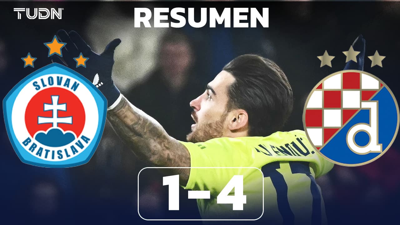Resumen | Dinamo Zagreb aplasta de visita al Slovan Bratislava