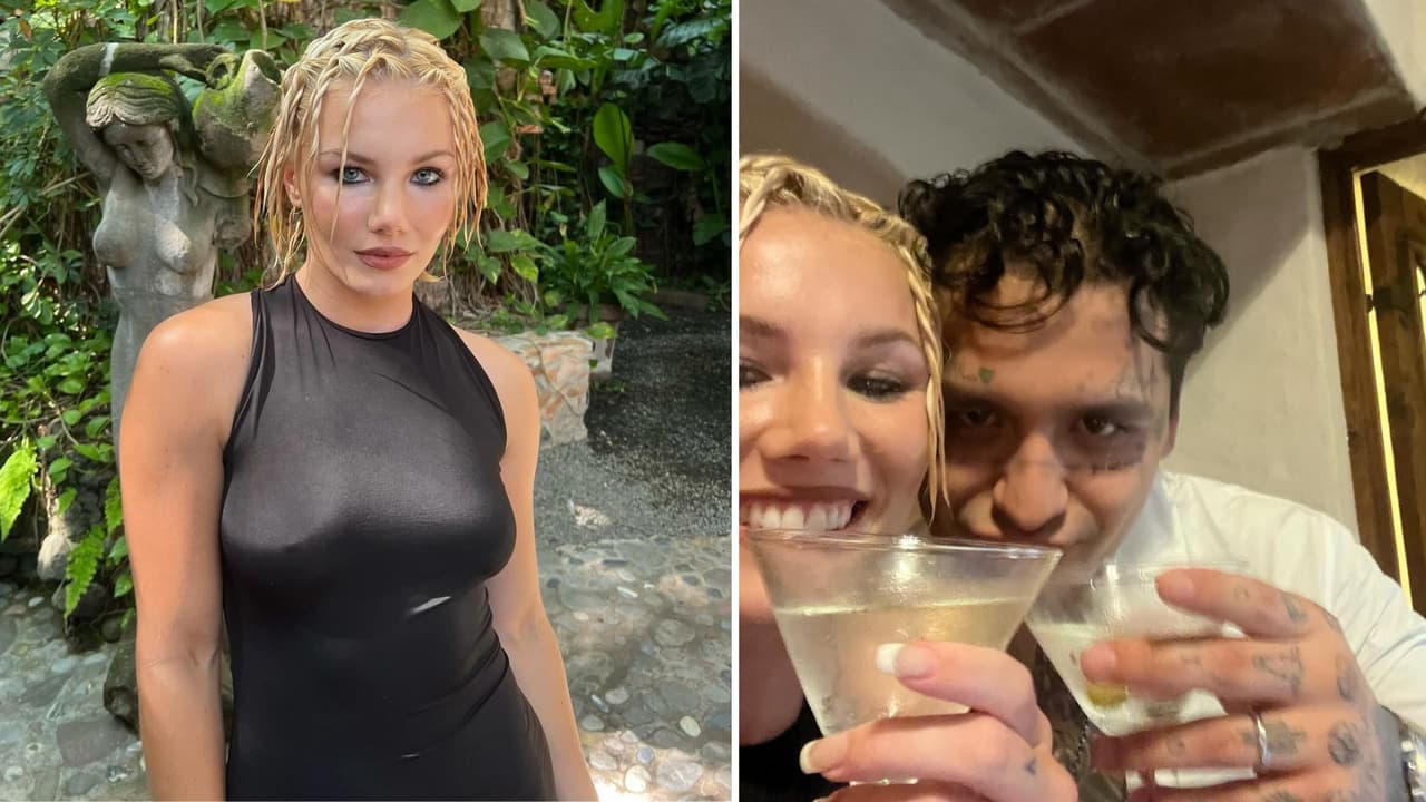 Mónica Corgan asistió a la boda de Ángela Aguilar y Nodal.