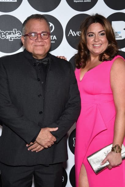 Director de la revista, Armando Correa, y Monique Manso