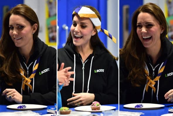 ¡Muy bien, Kate! La duquesa no deja de sorprendernos con su naturalidad.