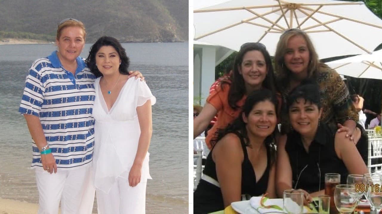 Victoria Ruffo y su hermana, Marcela Ruffo, despiden a Georgina Pastor