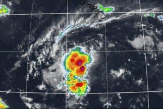 Depresión tropical Kilo. (Imagen: The Weather Chanel)