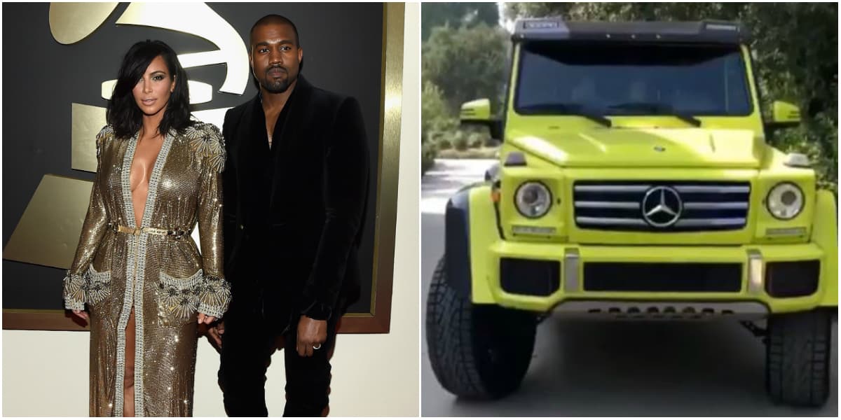 El pasado 26 de agosto de 2018 Kim Kardashian recibió, por parte de su esposo, una lujosa camioneta color amarillo neón. "Acabo de recibir el todoterreno de mis sueños, estaba muy emocionada con él en Miami", dijo la socialité en un video que compartió en Instagram presumiendo su costoso regalo.
