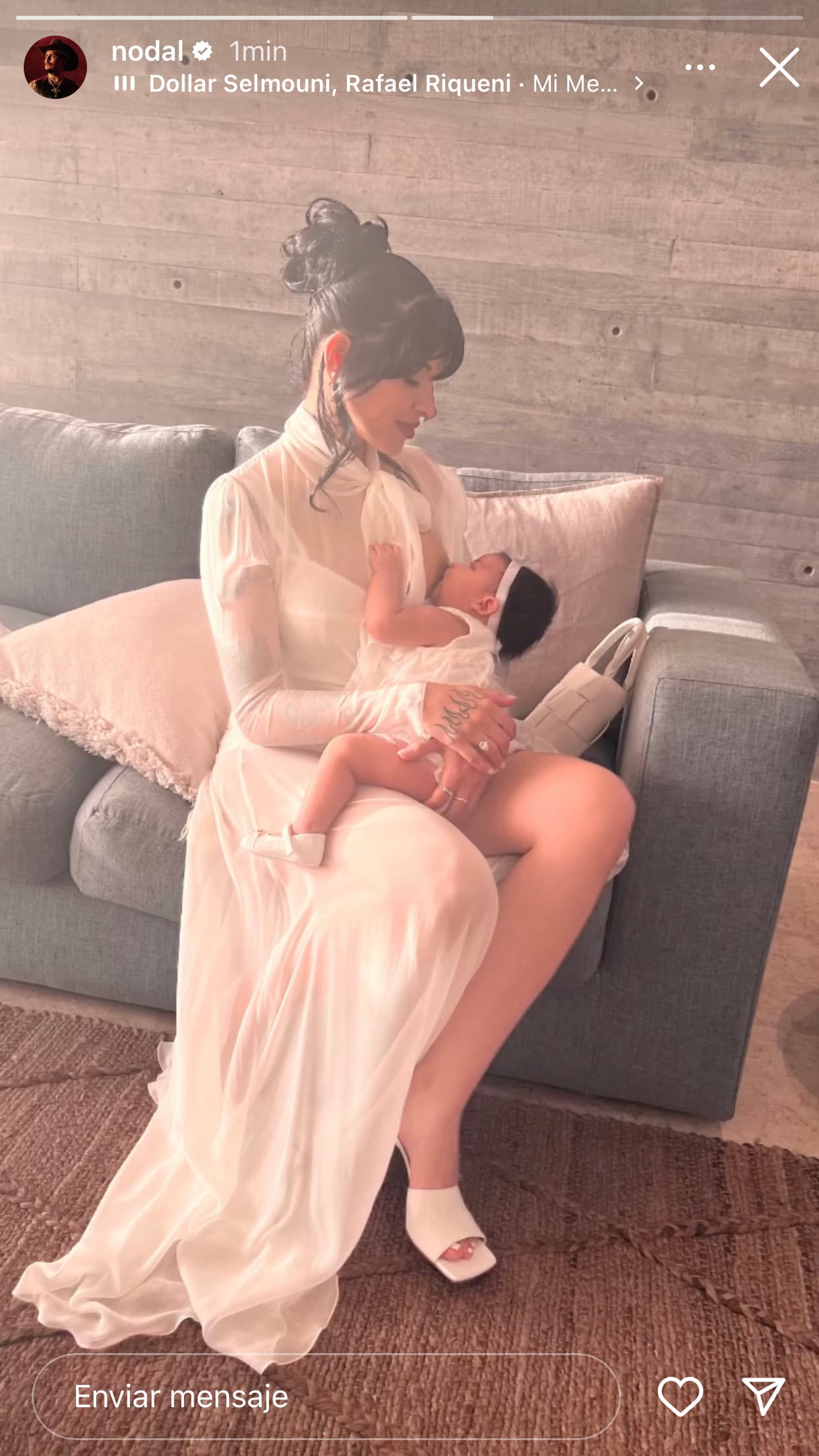 Inti, la bebé de Nodal y Cazzu, llegó al mundo en septiembre de 2023.