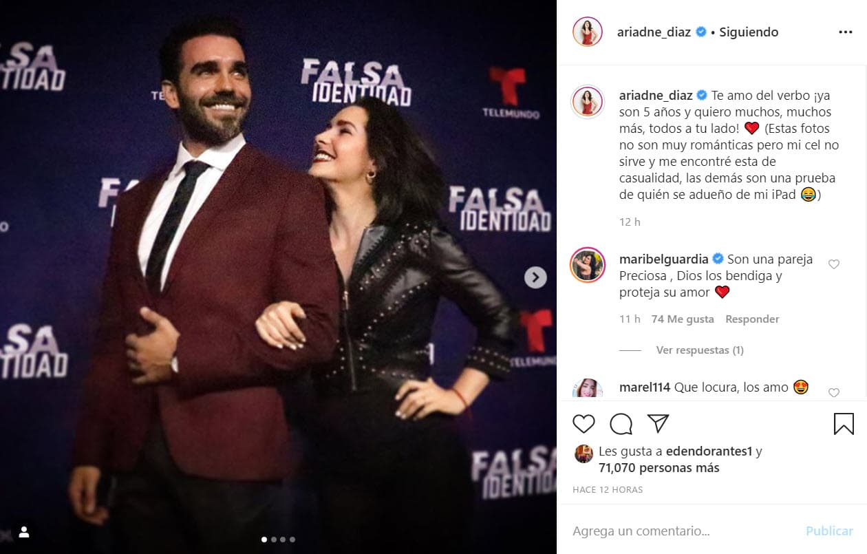 "Estas fotos no son muy románticas, pero 
<b>mi celular no sirve </b>y me encontré esta de casualidad, las demás son una prueba de quién se adueñó de mi iPad ja ja ja", explicó.
<br>