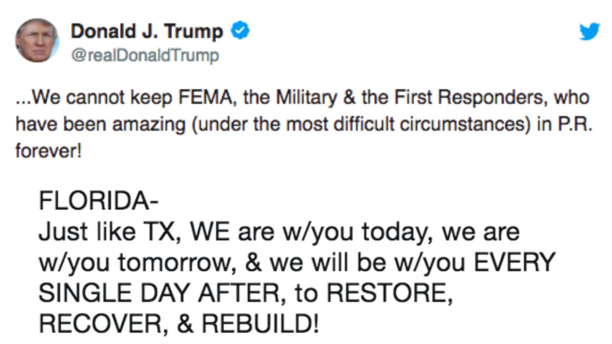 La respuesta del gobierno a Harvey en Texas fue más rápida y robusta que a María en Puerto Rico