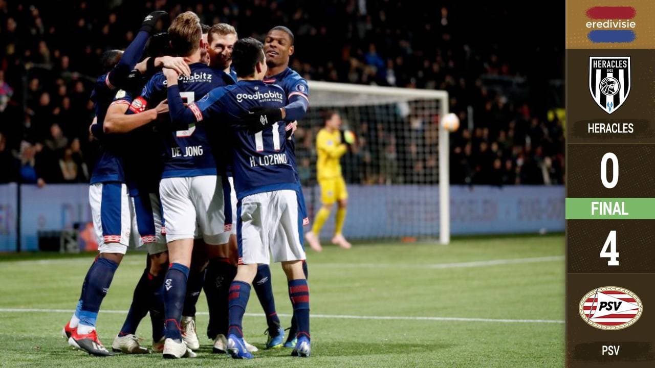 'Chucky' Lozano sigue siendo determinante; da pase de gol en triunfo del PSV ante Heracles