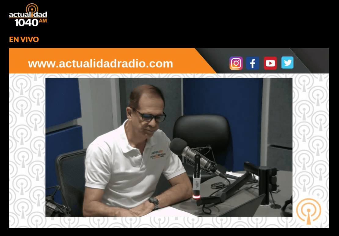 Agustin Acosta de Actualidad Radio.