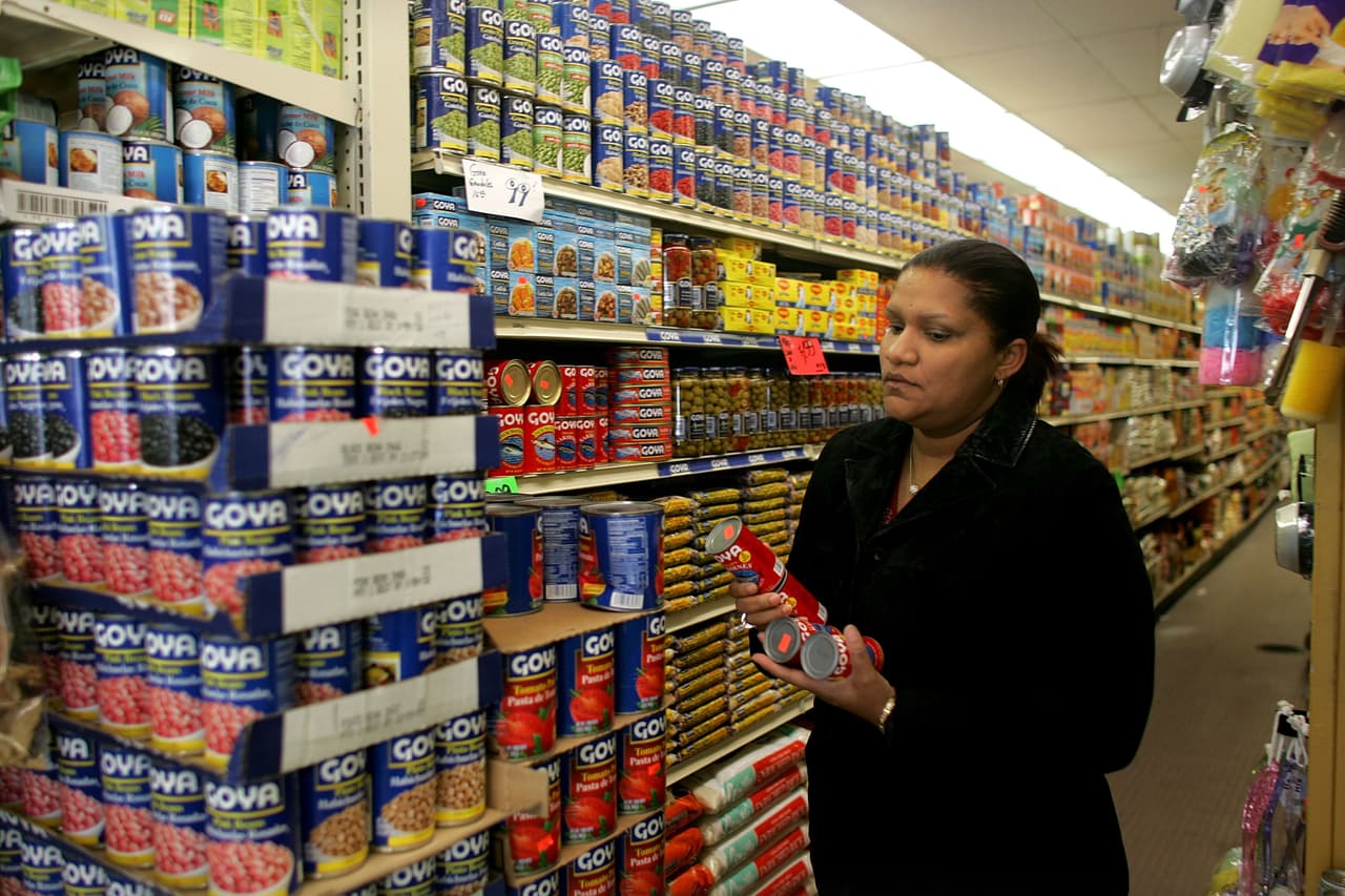 Un supermercado latino en Hazleton, Pennsylvania.