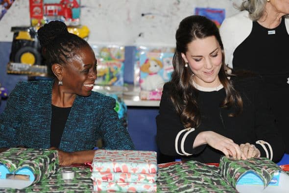 Pero luego la vimos muy dedicada y dichosa de poder colaborar con la tarea.