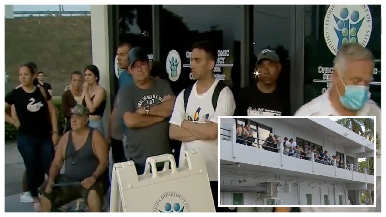 Horas de filas en oficinas de ayuda: la difícil situación de los inmigrantes cubanos recién llegados