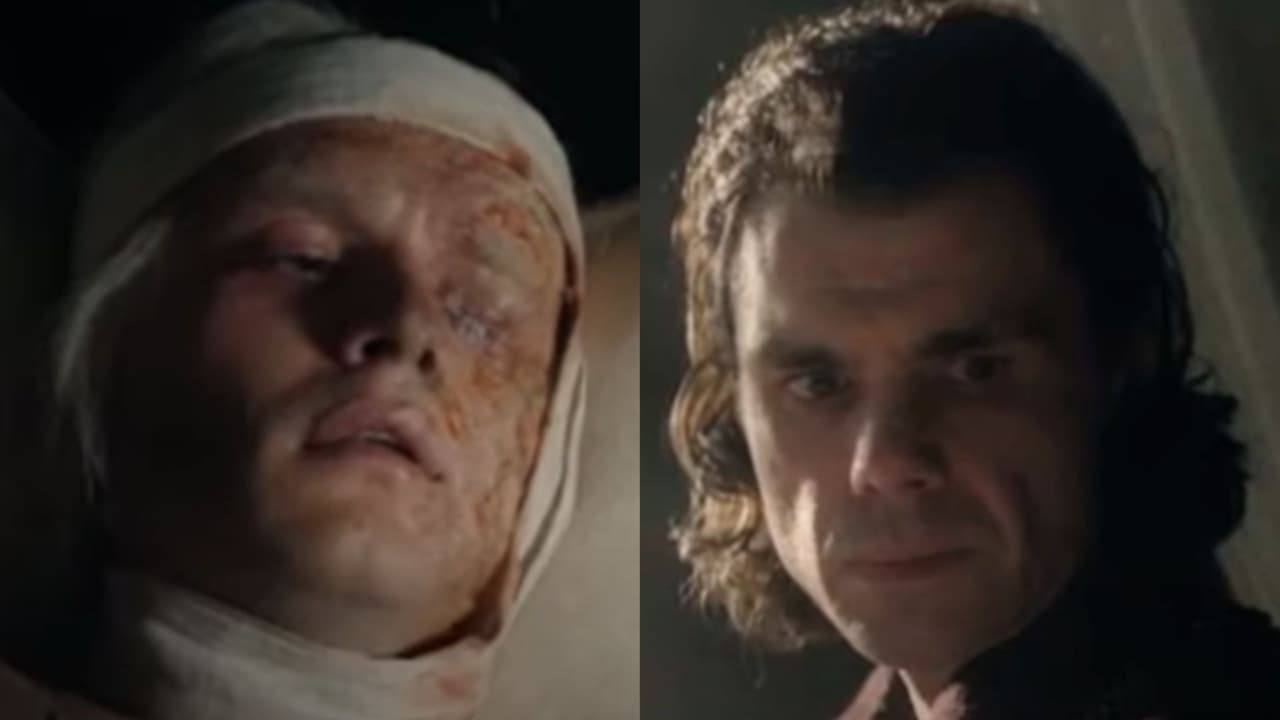 Aegon II y Larys Strong