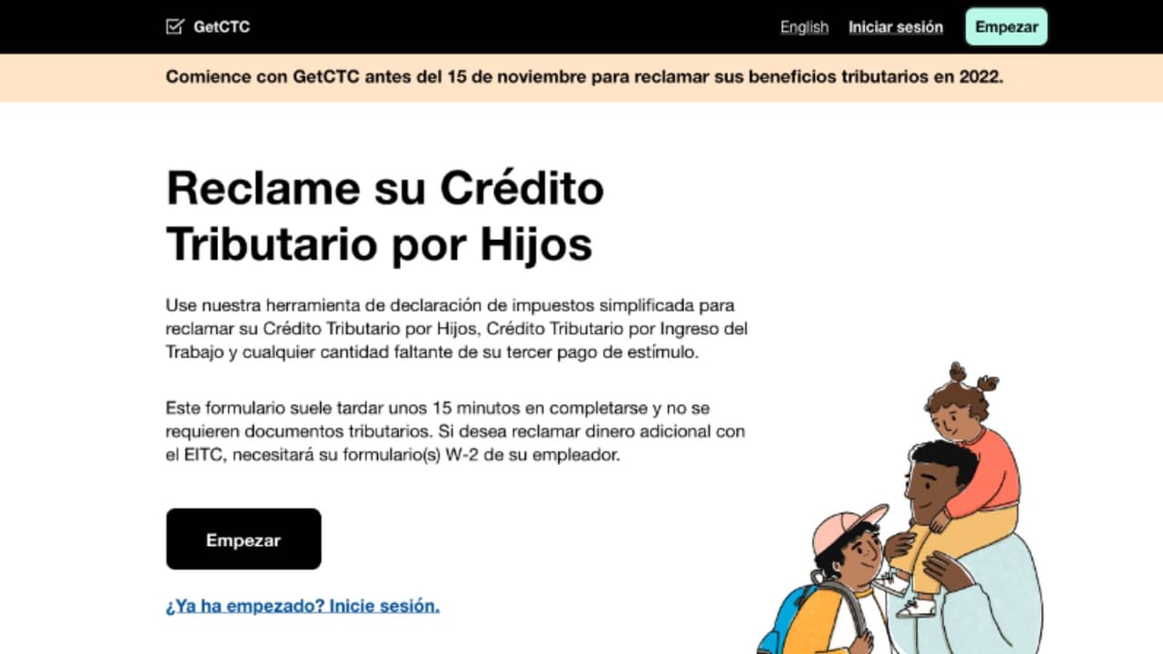 Las familias elegibles, que no recibieron ningún pago por adelantado del Crédito tributario por hijos o dependientes, 
<b>pueden reclamar el monto total</b> del crédito con su declaración de impuestos federales en 
<b>2023, 2024 y 2025.</b>