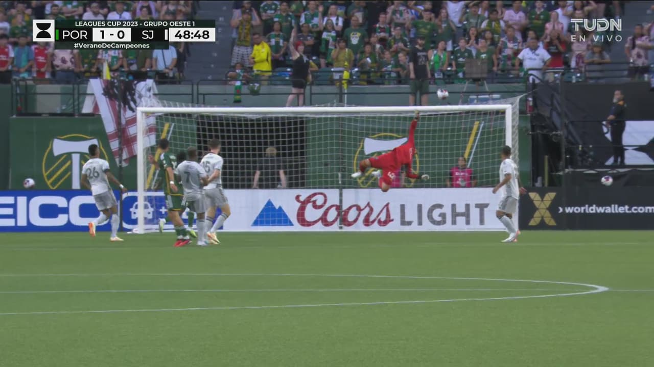 ¡Travesaño evita el segundo de Portland!