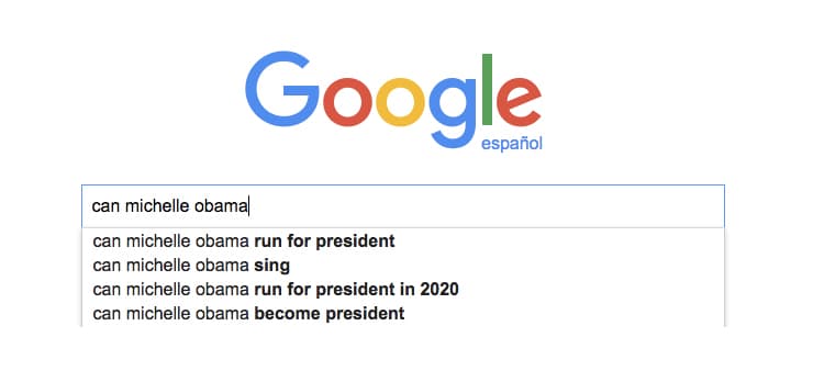 Estos son los resultados que aparecen al buscar sobre la primera dama