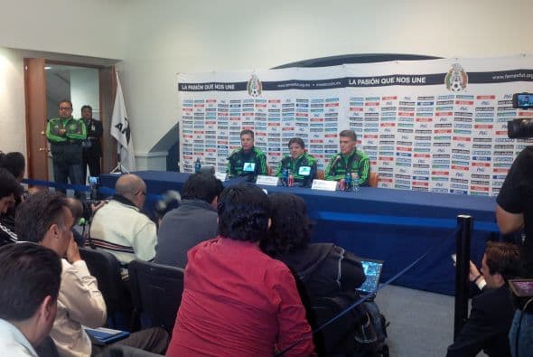 El director técnico de la Selección mexicana en conferencia de prensa. Foto: Miguel Carrillo 