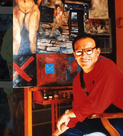 Antes de ser actor, desarrolló su pasión por las artes plásticas y posee una larga carrera como pintor.