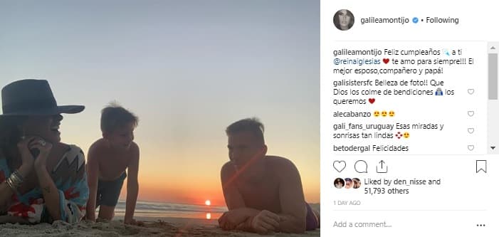 Galilea Montijo se dio una escapada para festejar el cumpleaños de su esposo Fernando Reyna: "Feliz cumpleaños a ti ❤️ te amo para siempre!!! El mejor esposo,compañero y papá!", escribió la también presentadora de Pequeños Gigantes.