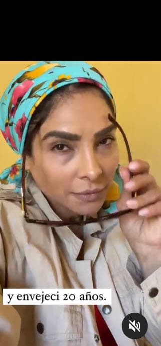 "Y envejecí 20 años", concluyó dejándose ver en una caracterización.
<br>