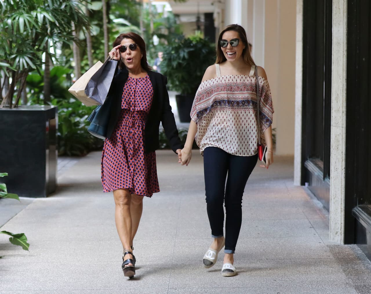 Tomaron con buen humor que las estuvieran retratando.