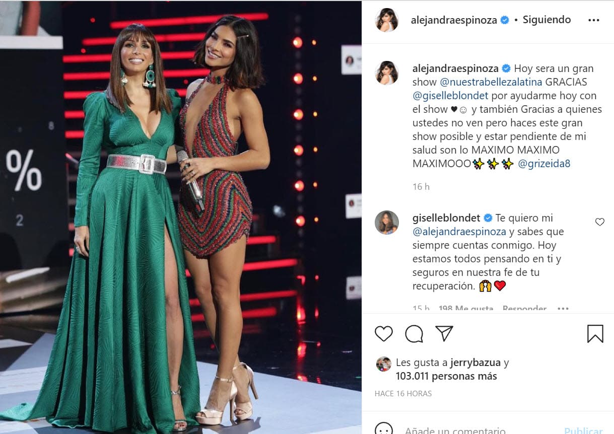 "Hoy será un gran show.
<b><a href="https://www.instagram.com/p/CU3jpB4rDtY/" target="_blank">Gracias Giselle Blondet por ayudarme</a></b> hoy con el show", escribió junto a una foto con ella.
<br>