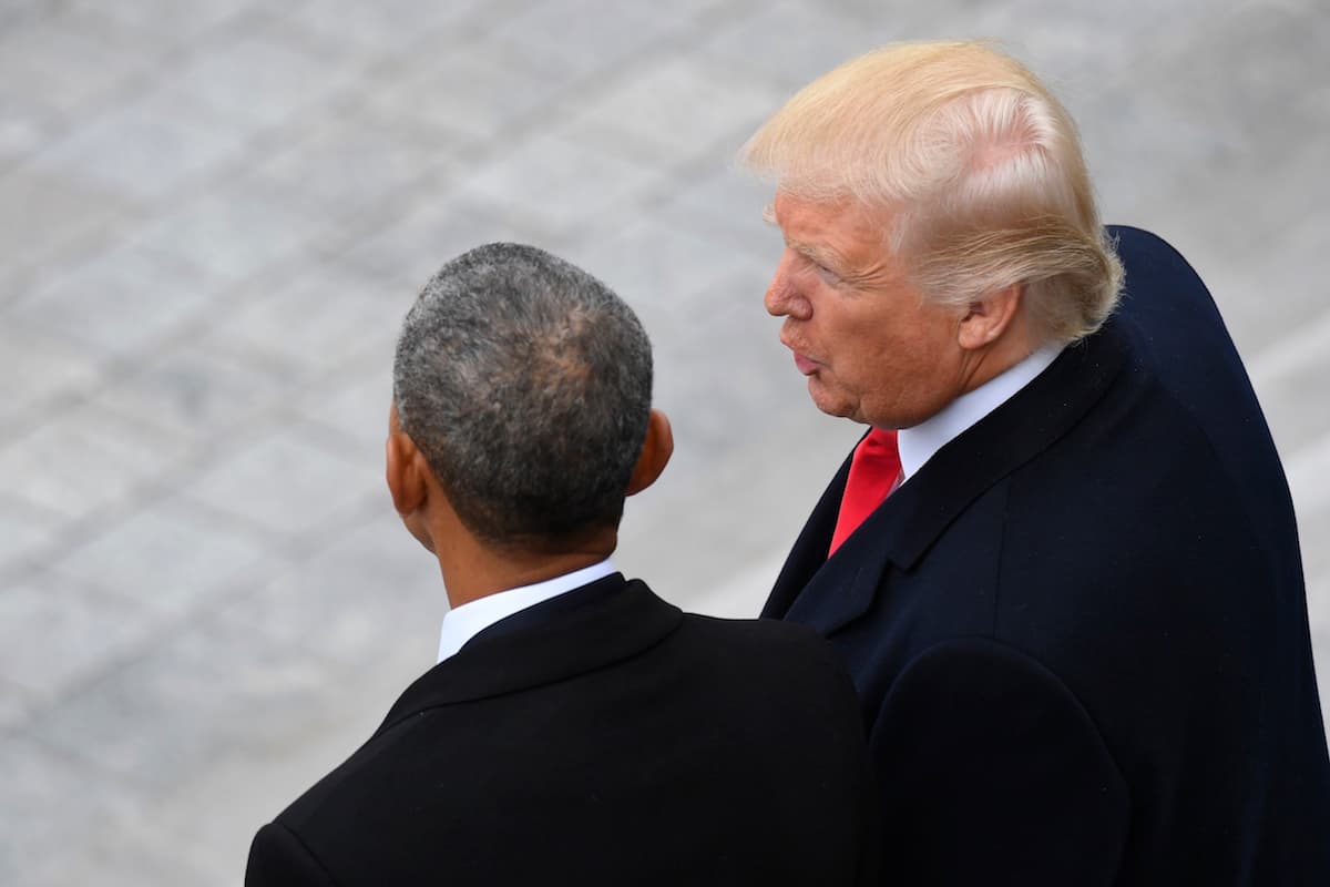 Barack Obama y Donald Trump
