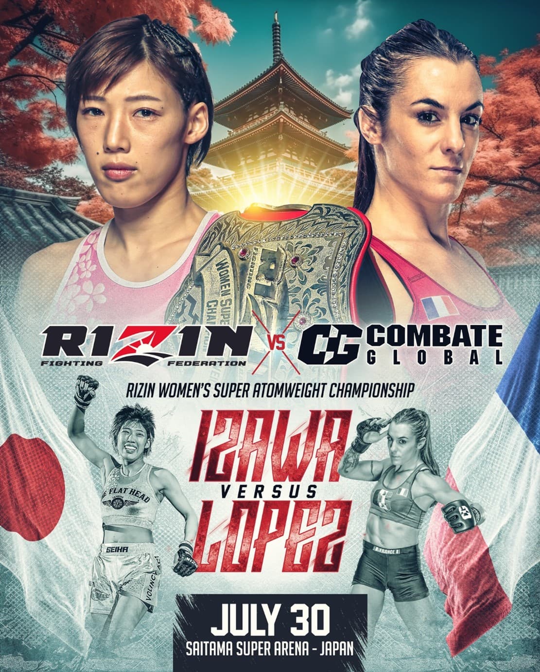 Combate Global: Claire López irá a Japón a enfrentar a Seika Izawa 