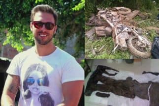 Los restos fueron hallados dentro de bolsas de plástico negras sobre un camino de terracería, junto a una motocicleta deteriorada.