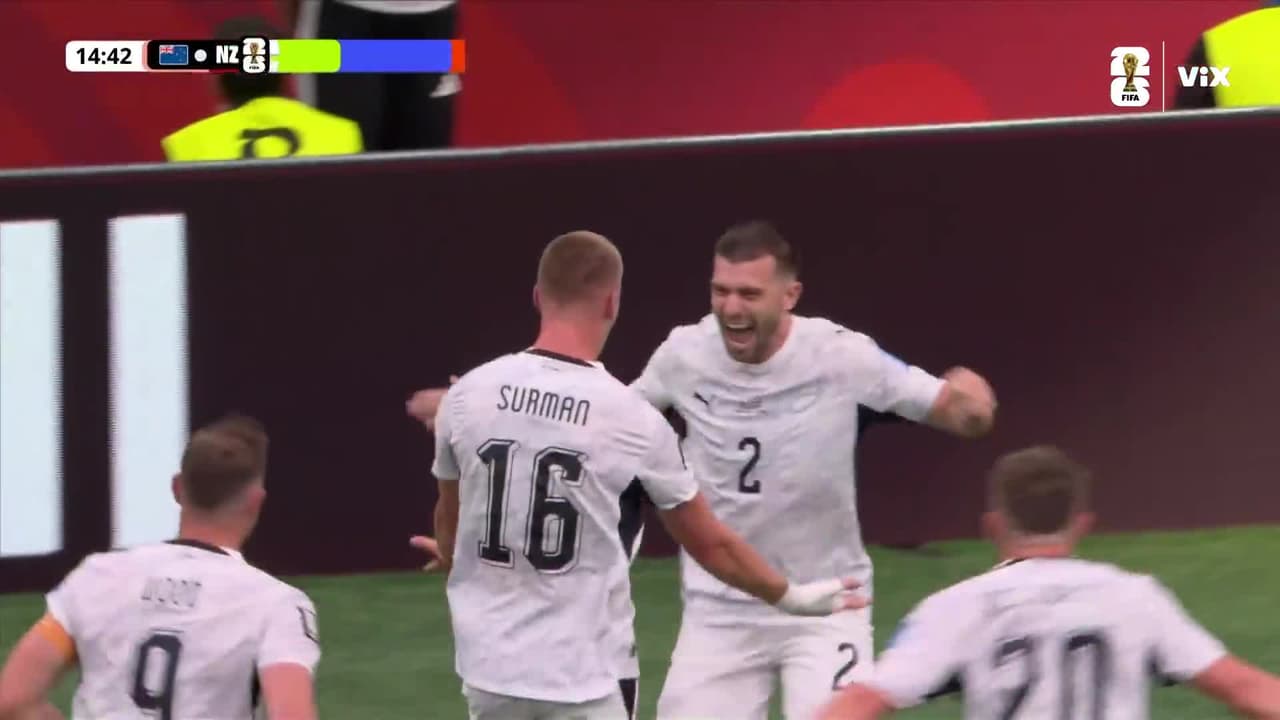 ¡Nueva Zelanda clava un golazo vs. Egipto y la asistencia es de Tim Payne!