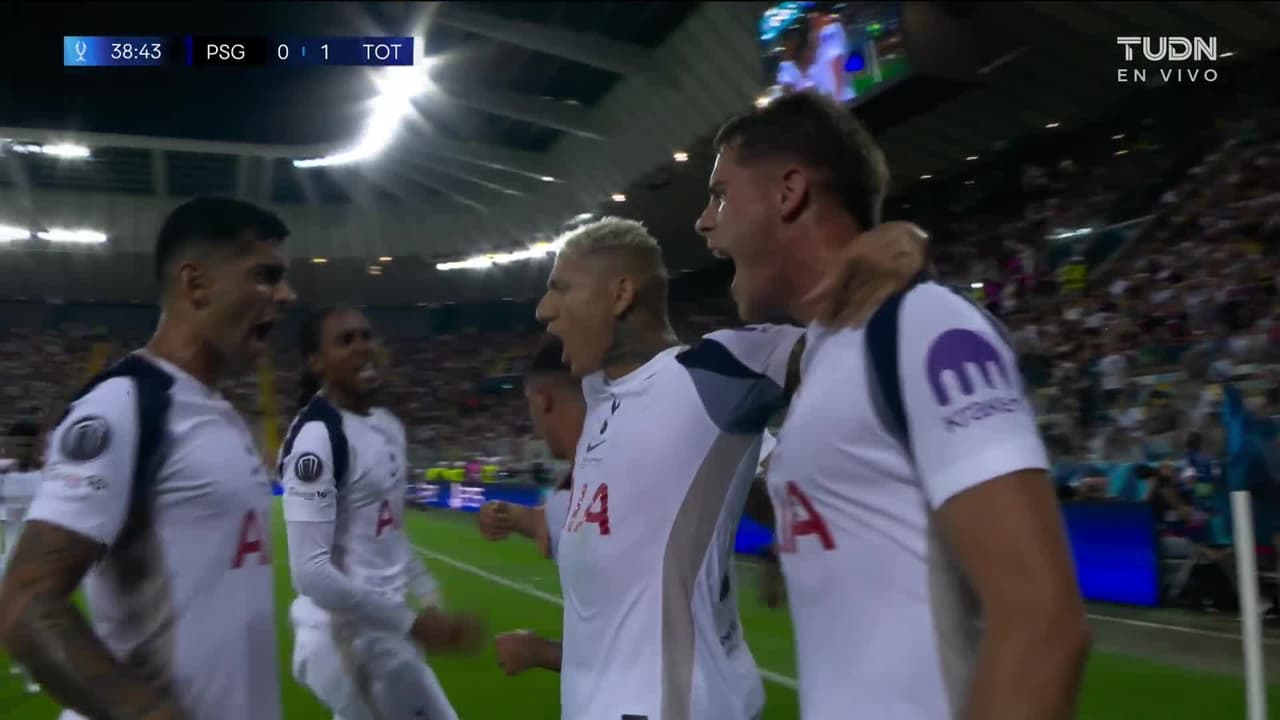 ¡Gol del Tottenham! Van de Ven pone el primero de la SuperCopa frente al PSG