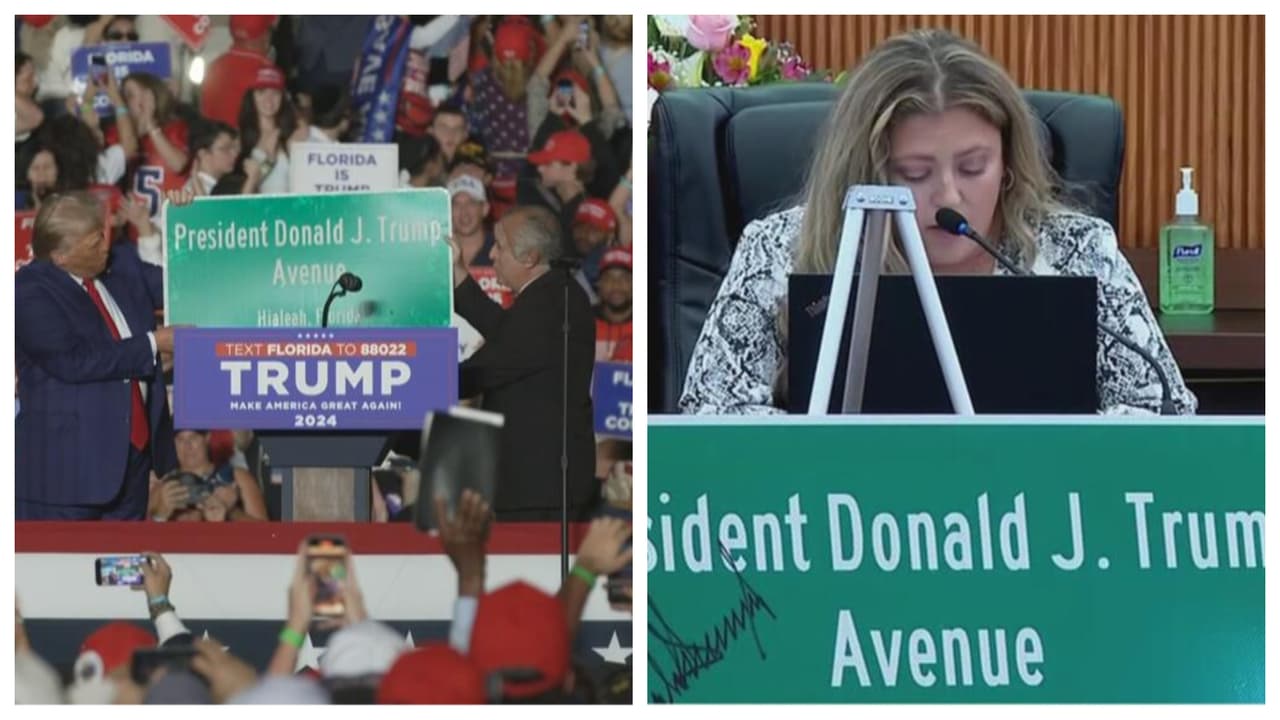 Concejo de Hialeah aprueba renombrar Palm Avenue como la Avenida Donald J. Trump