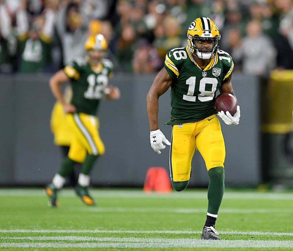 6)
<b>Randall Cobb</b>. El receptor de los Green Bay Packers atrapó nueve pases para una ganancia de 142 yardas con una anotación en la victoria de su equipo 24-23 sobre los Bears.
