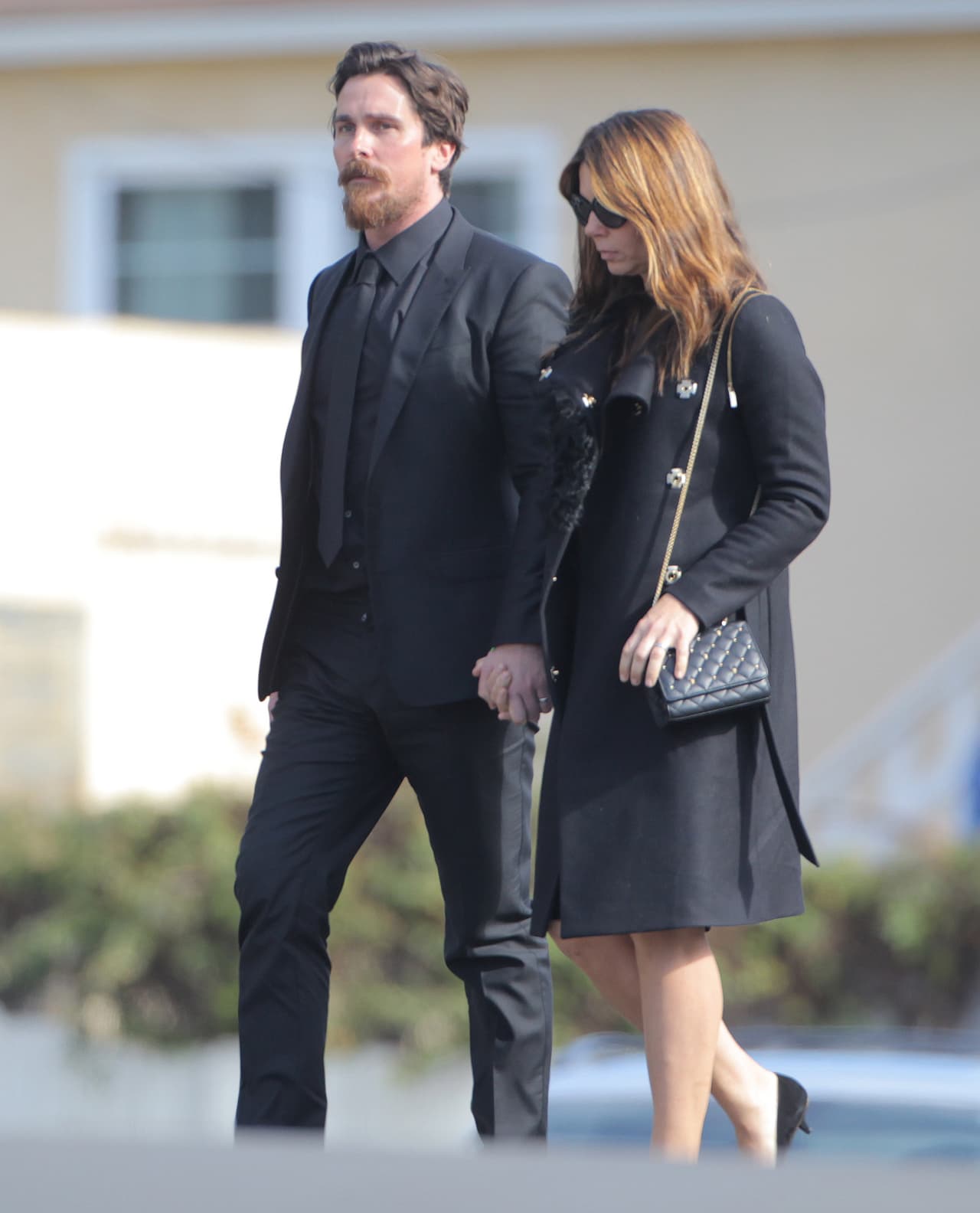 Jennifer y Ben no fueron los únicos famosos que acudieron al funeral, pues a ellos se les unió su amigo Christian Bale y su esposa, Sibi Blazic.