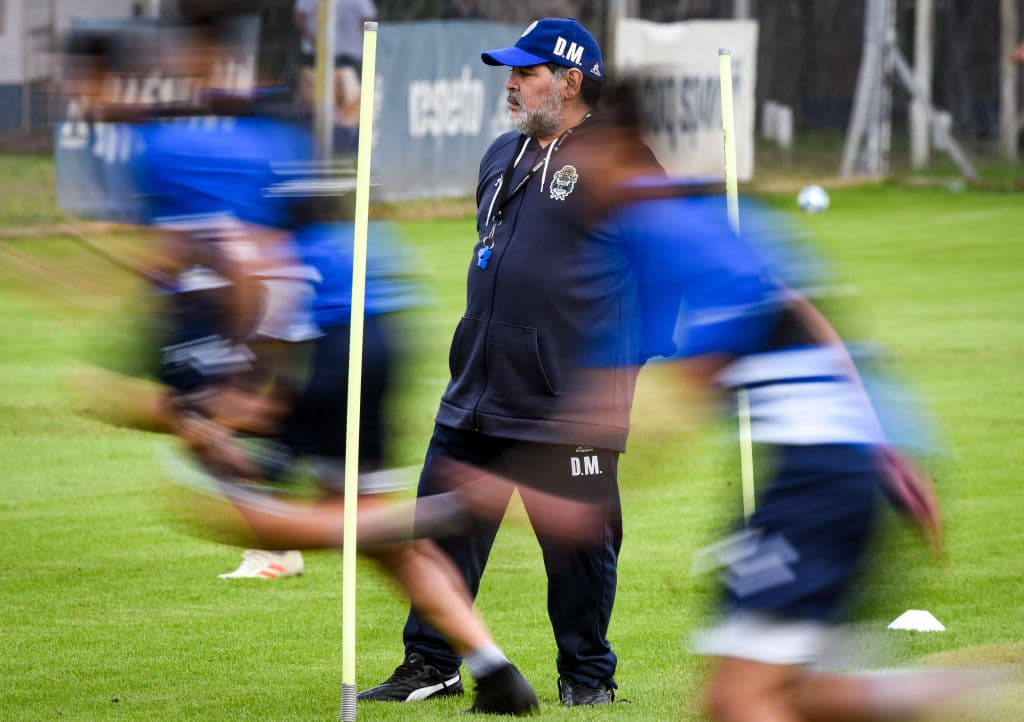 Los entrenamientos tienen mucho control físico, pero sobre todo trabajo con el balón y también ritmo y sabor, a lo Maradona.