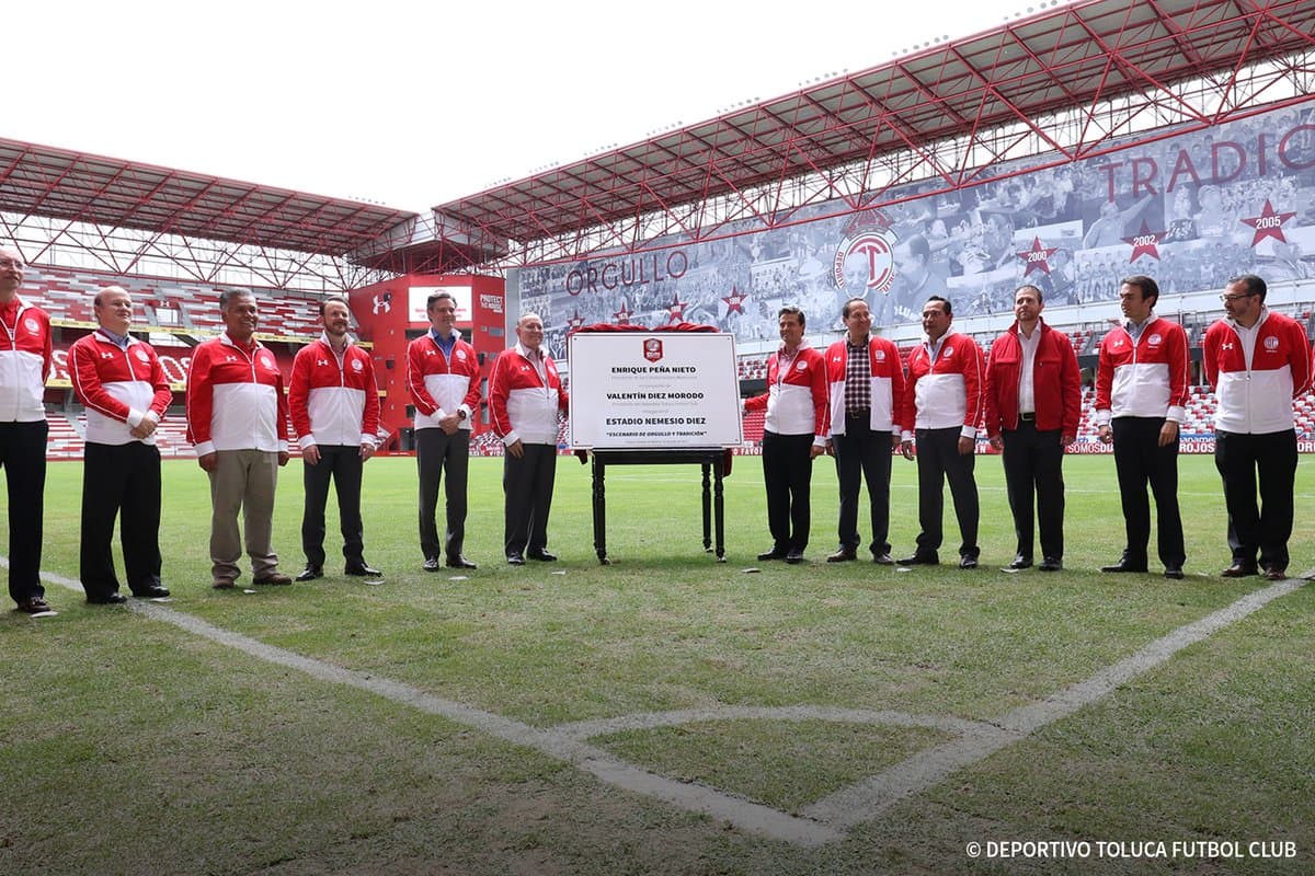 Toluca reinauguró oficialmente el Nemesio Diez